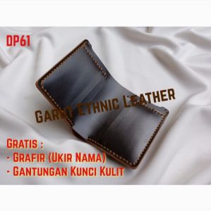 Dompet Kulit Pendek Berdiri Pria Pull Up Premium Full Kulit Garut Handmade (DP61)