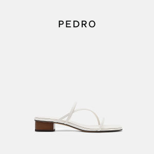 Pedro | Dép Elegance Đầu Vuông Da Bò