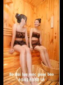 Bộ đùi lụa mặc giảm béo massage xông hơi cho spa chất phi lụa mát chun co