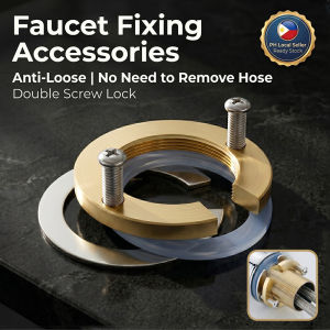 Brass Faucet Lock Nut Premium Tap Fixing Accessories Universal Sink Anti-Loosening Repair Tightening Washer Kit Disassembly-Free