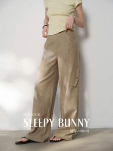 Lyocell High Waist Straight Loose Palazzo Trousers