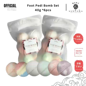 🌸SENTAKU🌸 Fizzy Foot Spa Pedi Bomb Pedicure Foot Ball Set 40g/6pcs