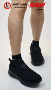 [🥇บาโอแท้100%🔢ไซส์41-45🆓ฟรี...ถุงเท้า 1 คู่] BAOJI รุ่น BJM668 รองเท้าหนังกลับชาย สลิปออน(SLIP-ON) รองเท้าหนังหุ้มส้น หล่อเท่ นุ่มเบา สบายเท้า