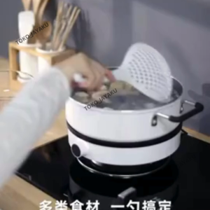 TJ Sendok Saringan Mie Besar Masakan Bakso TahanPanas Sendok Penyaring Besar Masakan Dapur AntiPanas