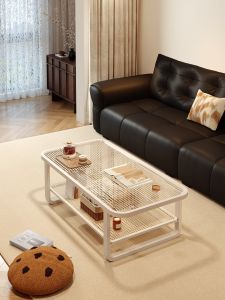 ZHUOHE | Mobile Small Glass Modern Coffee Table