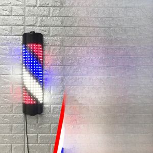 Retro Semi-Circular Hairdressing Rotating Sign Energy-Saving Outdoor Wall-Mounted Waterproof LED Light Strip Remote Control Barber Shop Light