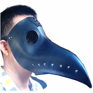 Treatment of Halloween Plague Beak Doctor Mask