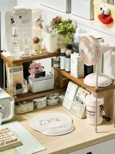 Multi-level Desk Organizer For Cosmetics Pens And Miscellaneous Items Corner