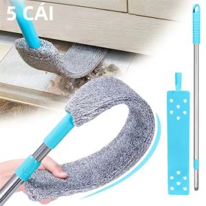 BUYYES Tay Cầm Dài Lau Bụi Sàn Microfiber & Trần Dụng Cụ Vệ Sinh Cho Giường Sofa Đáy Loại Bỏ Bụi Hộ Gia Đình Bàn Chải Làm Sạch