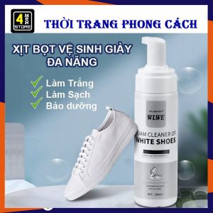 Chai xịt tạo bọt vệ sinh giày cao cấp WLWE 200ml - Bình Xịt Bọt Tuyết Giặt Khô Giày Tẩy Trắng Vệ Sinh Giày Dép WLWE 200ml