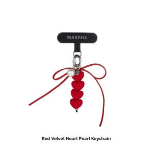 MASFEIL | Velvet Heart Pearls Decorative Rope for Accessories