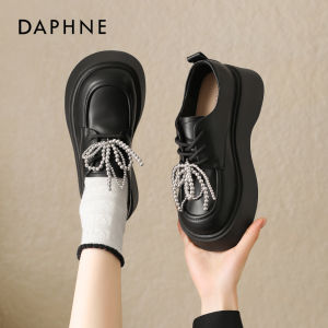 Daphne | Pearl Loafer Shoe for Women 2026 New Fall Thick Sole Flatform
