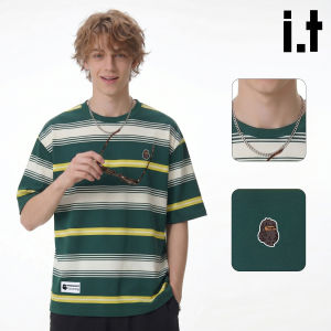 FINGERCROXX | Striped Color-block Short Sleeve T-Shirt