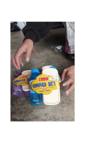 Lunch Box Kotak Tempat Makan Anak Set Dengan Botol Souvenir CLIO UNAGI set