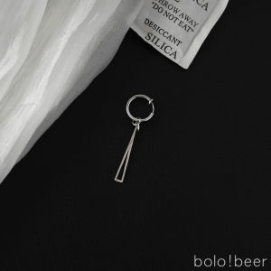 Bolo Fashion Style Simple Medium Cold Long Thin Angle Pendant Earrings Female Stud Earrings Non-Piercing Ear Clip Earrings Boys Fashion