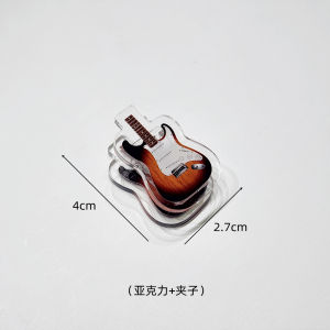 Piano Book Music Score Clip Mini Musical Instruments Shape Guitar Tab Player Clip Violin Guzheng Sheet Music Folder Music Gift