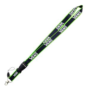 Black White Grid Sports Lanyard Keychain Mobile Phone Neck Strap Work ID Badge Chest Tag Hanging Rope Digital Accessories