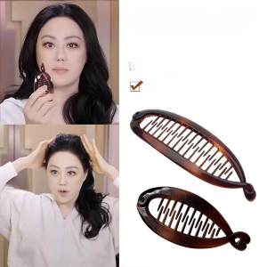 Large Size Banana Hair Clip Stylish Twist Tail Hair Clip Womens Hair Accessories Durable Hairpins Fashionable Hair Decorations