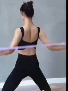 8-Shaped Stretcher Yoga Elastic Stretch Band Back Shaping Pilates Resistance Rope Fitness Exercise Stretch For Home Workout for Shoulder Exercise