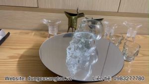 Cốc Thủy Tinh Hình Đầu Lâu 3D độc đáo