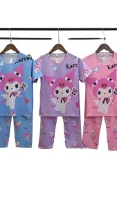 Sleepware/ Terno Pantulog Kuromi Melody for kids gitl