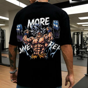 Bandai | Super Saiyan Son Goku Gym Vintage Harajuku Anime Dragon Ball Men Summer T-Shirt Loose Women Streetwear Casual Short Sleeve Tee
