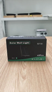 Elegant Solar-Powered LED Wall Light with Energy-Saving Feature for Outdoor Waterproof Lighting