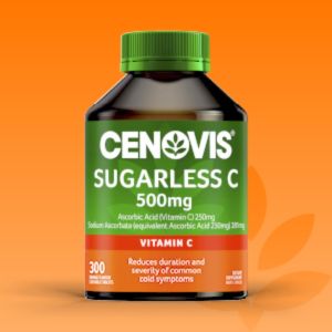 Cenovis Sugarless Vitamin C 500 mg 300 Tablet Rasa Jeruk Alami. Imunitas Daya Tahan