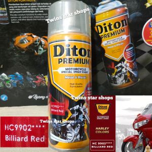 Pilok Pilox Cat Semprot Diton Premium Merah Biliard Red 9902 Harley Harli 400cc Spray Paint