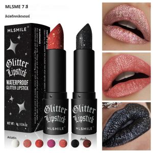 MLSMILE Multi-Color Matte Lipstick Non-Stick Flash Lasting Easy Apply Diamond Finish Dark Halloween Look Lip Makeup