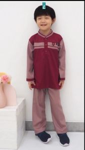 Baju setelan koko anak lengan panjang series Al bara elfath