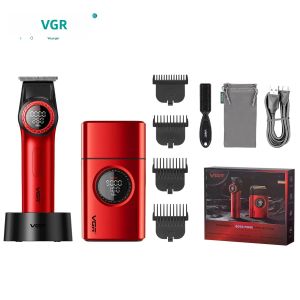 Bộ Cắt Tỉa Tóc Cao Cấp VGR 977 377 Dành Cho Nam Máy Cắt Điện Đa Chức Năng Máy Cạo Râu Thông Minh Thiết Bị Làm Trắng Với Lưỡi Dao Kim Loại