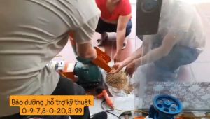 Xả kho máy ép cám viên s160