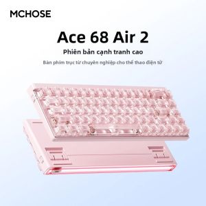 MCHOSE | Bàn Phím Chơi Game Từ Tính MCHOSE Ace68 Air V2 Độ Chính Xác 0.001mm Độ Trễ 0.08ms Tốc Độ Quét 256K Phím RT Tốc Độ Lấy Mẫu 8K Với Tấm Nhôm