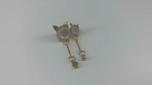 Mác Túi Hình Mèo Mạ Vàng Phụ Kiện Charm Trang Trí Gắn Vào Túi Handmade DIY Dễ Thương - EB41