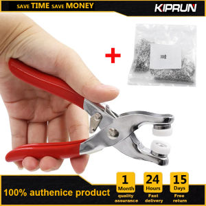 KIPRUN Plier Tool Accessories Buckle Fastener Kit Metal Snap Button Fasteners Press Studs Bouton Pression Fasteners DIY Installing Clothes Jeans Bag Clip With 400 Snap Fasteners