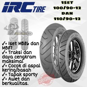 Ban IRC 100/90 110/90 ring 12 tubles matic new scoopy genio fregoo