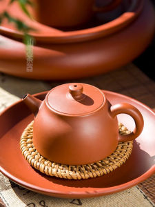 Hand Pulling Purple Clay Tea Pot Thin Chinese Style Tea Set for Home Use Small Size Ne Zha Clay Teapot with Built-in Filter