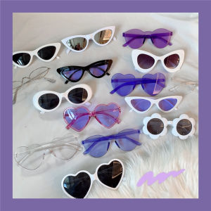 Purple Haze Cat Eye Sunglasses Triangular round DJ Party Girl Cool Punk Style Optical Glasses for All Face Shapes under 100