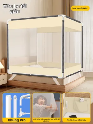 Màn chống muỗi JAOM/N với thanh chắn giường dày dặn và chắc chắn ngăn trẻ nhỏ ngã