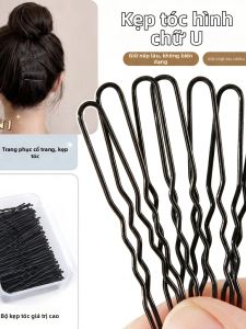 Kẹp Tóc Giữ Định Hình Mờ Màu Đen