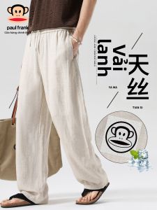 Paul Frank | Quần Nam Phong Cách Cổ Điển Tencel Linen Thoáng Mát Mùa Hè