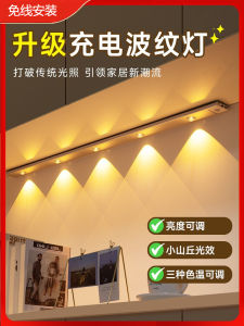 Đèn LED Cảm Ứng Thân Thiện Với Con Người Không Cần Dây Cho Tủ Rượu Và Tủ Đựng Đồ Ăn Bên Cạnh Đèn LED PVC Không Dây Có Thể Sạc