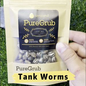 Lavaland - PureGrub - Tankworms Tank Bug | AA Feeding-Grade | Tank Worm | Sugar Gliders | Hamster | Hedgehog | Bearded Dragon | Frog | Crab |