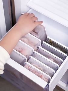 Refrigerator Storage Box Stackable Sealed Crisper Box Transparent Freezer Box Food Containers with lids Multi Size