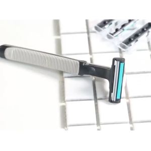 อุปกรณ์สำหรับคู่มือมีดโกน 48 มีดโกนวินเทจใบมีดสแตนเลสคู่ราคาโปรโมชั่น 1 กล่องมีดโกน + 48 ใบมีด + ครีมโกนหนวด 1 ขวด + กล่องครีมโกนหนวดใบมีดโกน