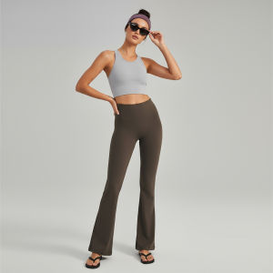 Quần Capri Tập Yoga Cạp Cao Alo Outls Cho Nữ Quần Thể Thao Nâng Mông Quần Dài Ống Loe Quần Dài Tập Yoga Mùa Hè