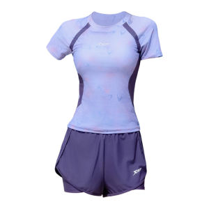 XTEP | Conservative Two-piece Swimwear Slimming Chest Gathering
