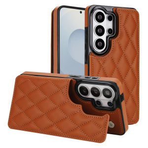 szhaiyu | Quilted Leather Wallet Case for Samsung Galaxy S22 S23 S24 S25 S26 Ultra Plus A37 A57 A16 A26 A36 A56 A55 A35 A15 Card Holder