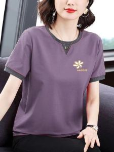 HUAXUNRAN | Comfortable Cotton Short Sleeve T-shirt for Women